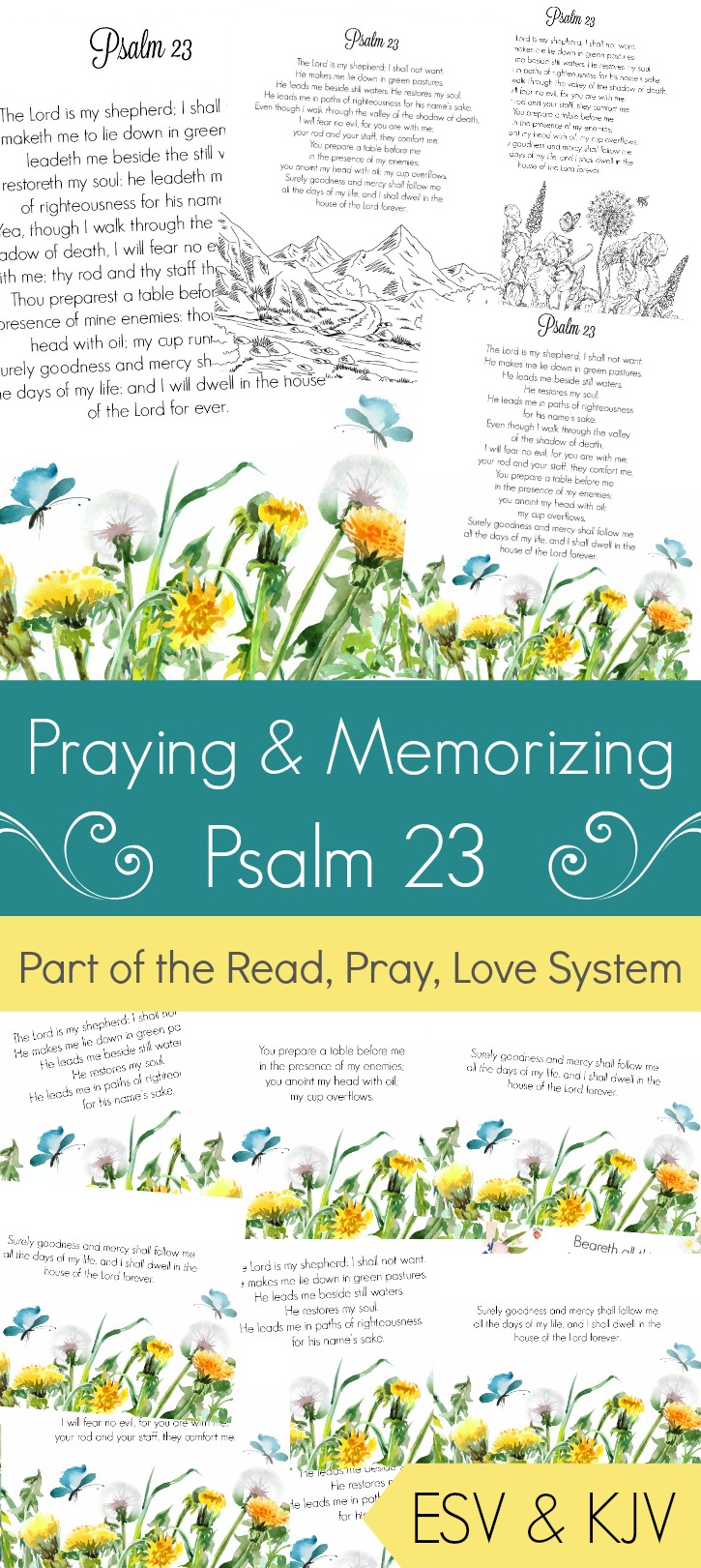 Praying and memorizing psalm printable coloring pages