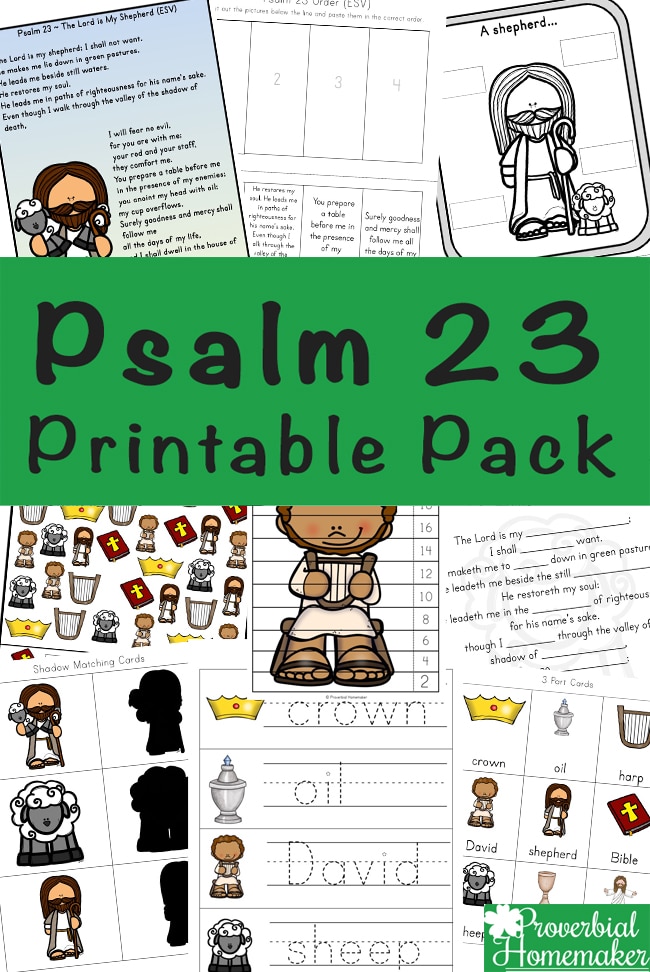 Free psalm printable pack free homeschool deals