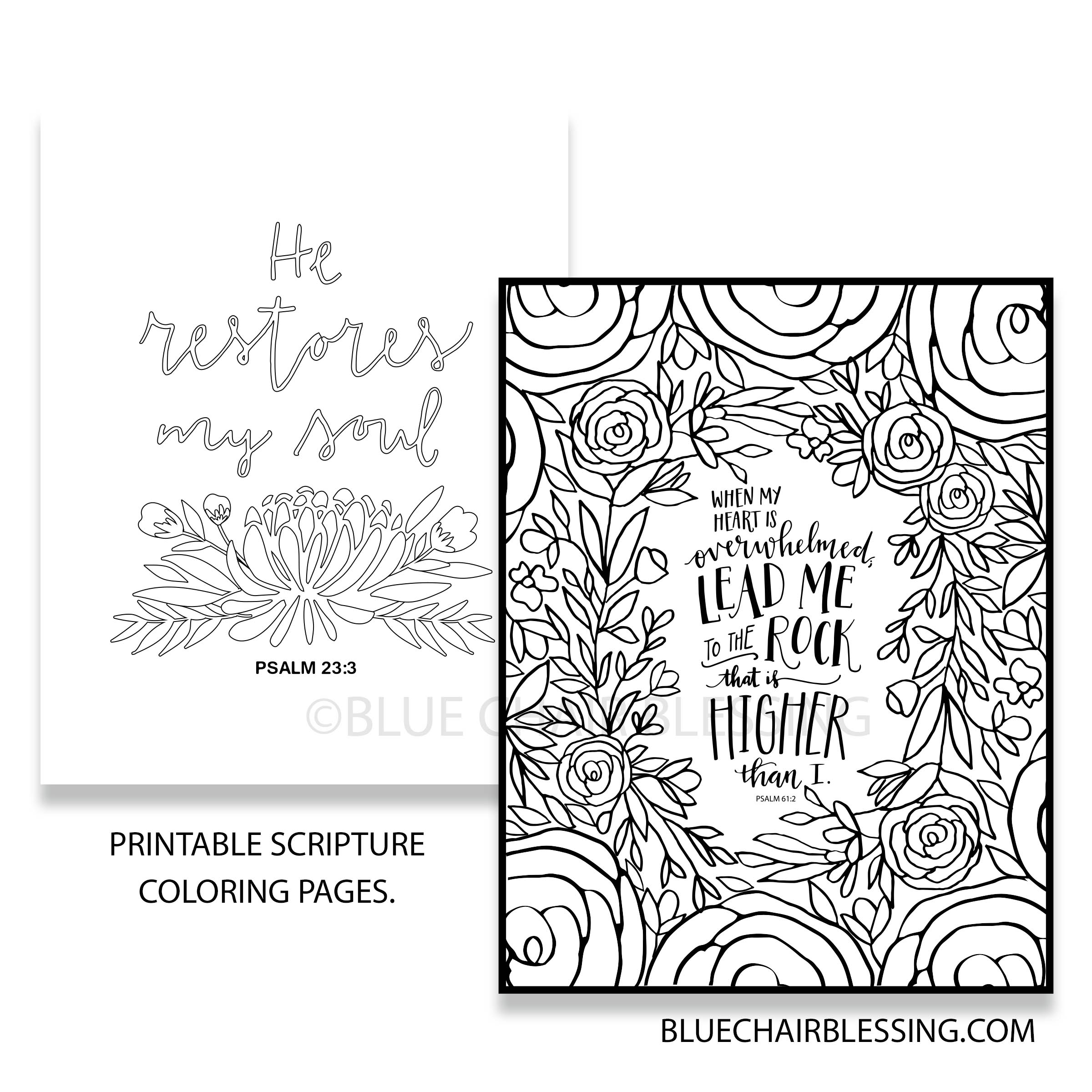 Page scripture coloring book print and color printables to print from home
