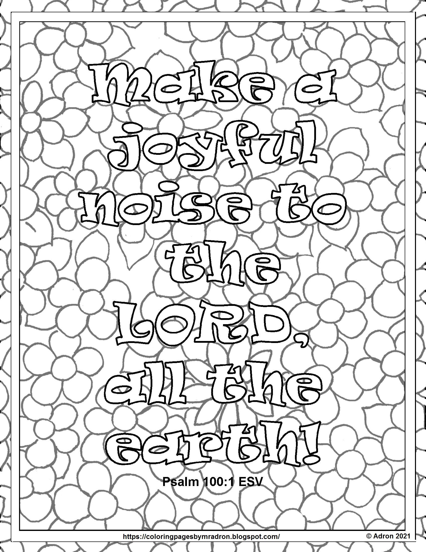 Free psalm printable coloring page bible verse coloring page psalms bible verse coloring