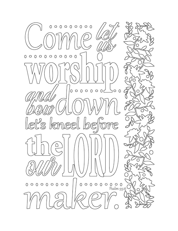 Psalm coloring page download now