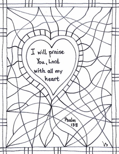 Psalm coloring page â stushie art