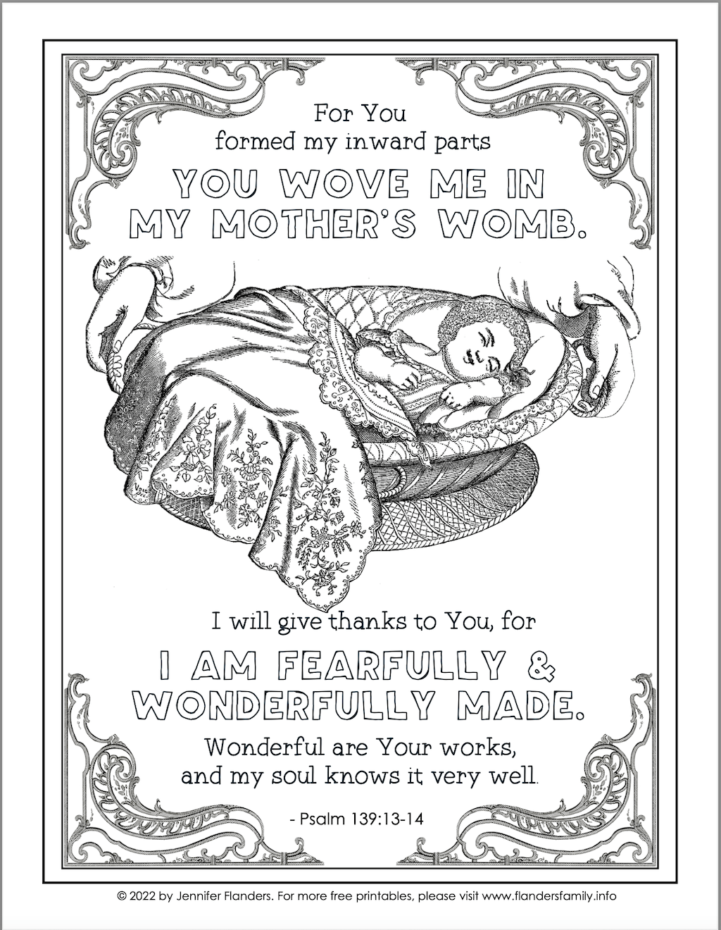 Fearfully made coloring page