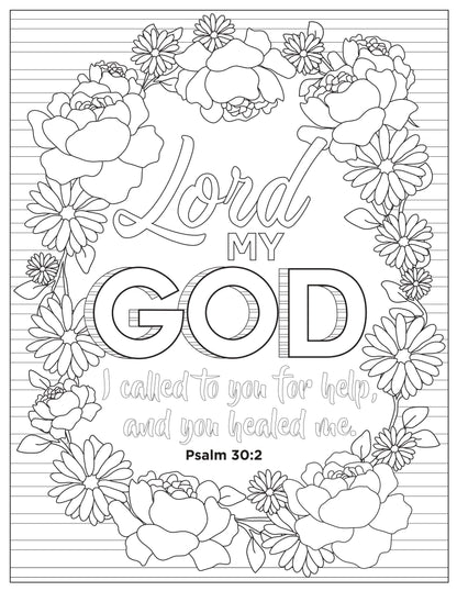 Book of psalms page bible coloring book download only