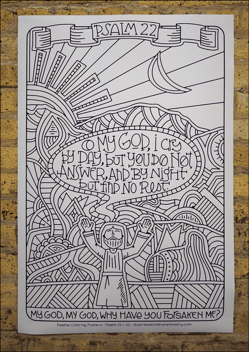 Psalms coloring posters â create munal art intergenerationally â illustrated ministry