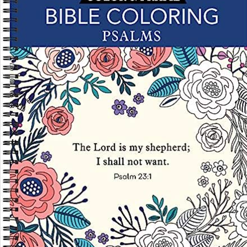 Psalms bible adult coloring book