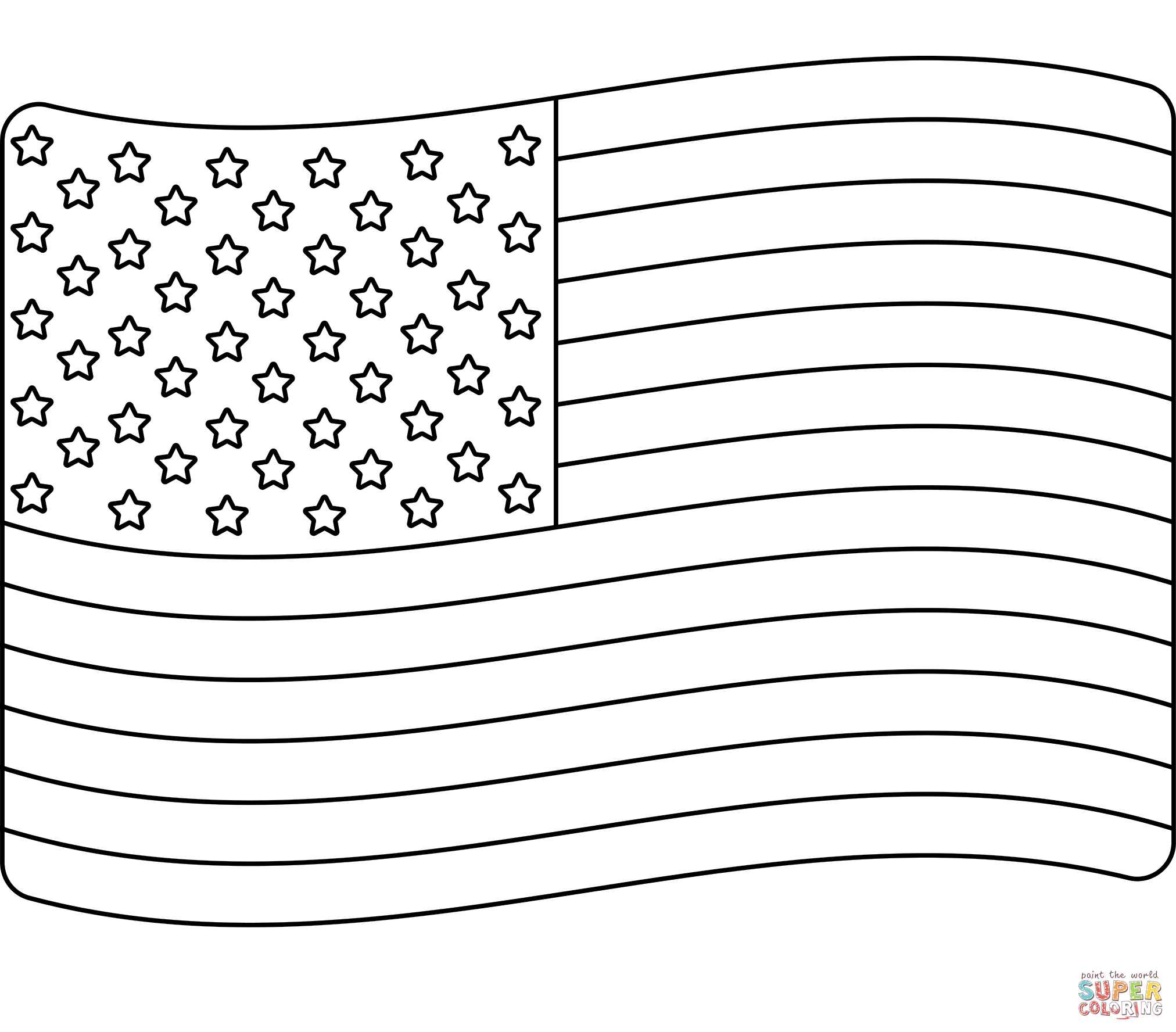 United states flag emoji coloring page free printable coloring pages