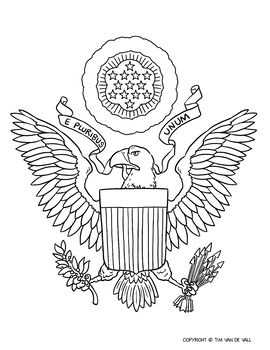United states coat of arms coloring page cell diagram coloring pages coat of arms