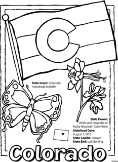Us states free coloring pages