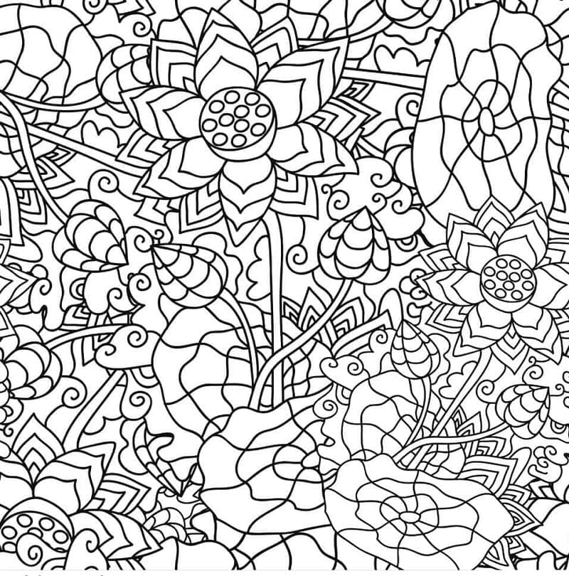 Psychedelic coloring pages