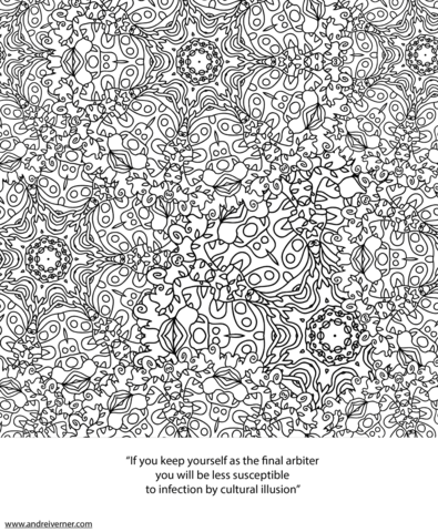 Psychedelic ornaments coloring page free printable coloring pages