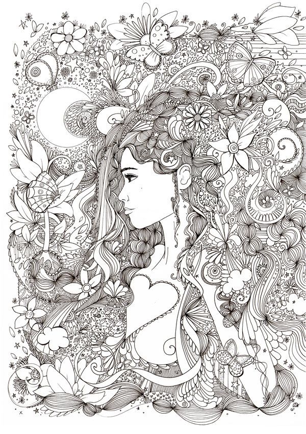 Butterfly nature abstract coloring pages coloring pages adult coloring pages