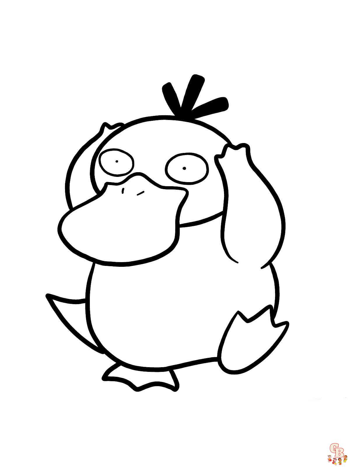 Psyduck coloring pages