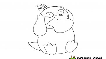 Psyduck pokemon coloring page archives