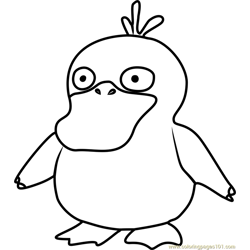 Psyduck coloring pages for kids