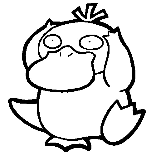 Koduck lineart by yumezaka on