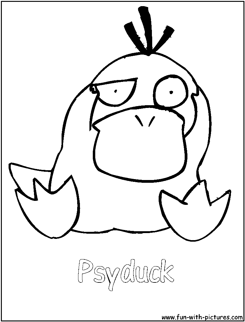 Psyduck coloring page