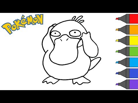 Pokemon psyduck how to draw pokemon coloring book artsy kids