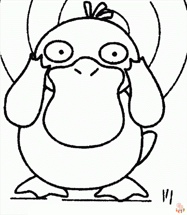 Psyduck coloring pages