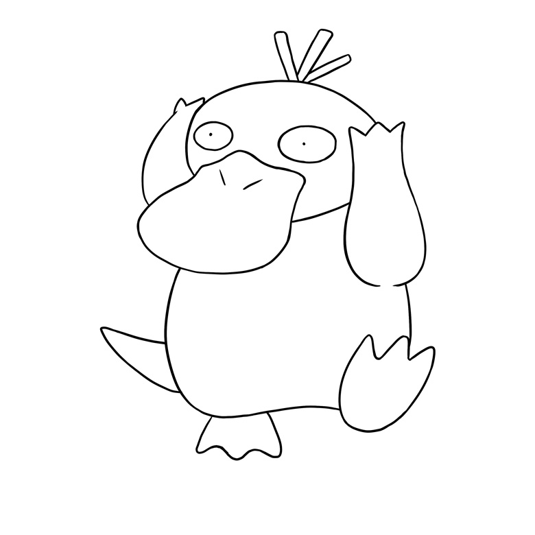 Psyduck coloring page