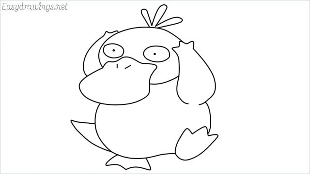 How to draw psyduck step by step