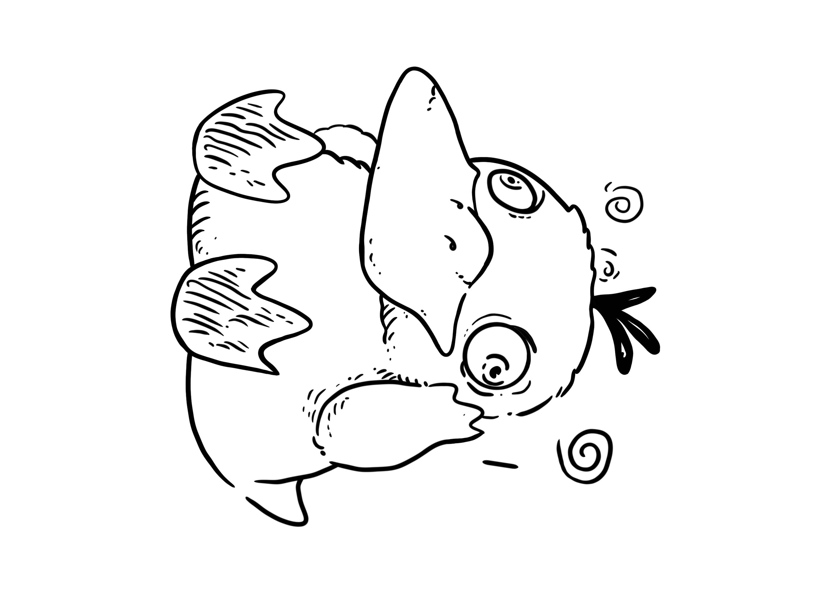 Psyduck pokemon sketch by charlottesartz on