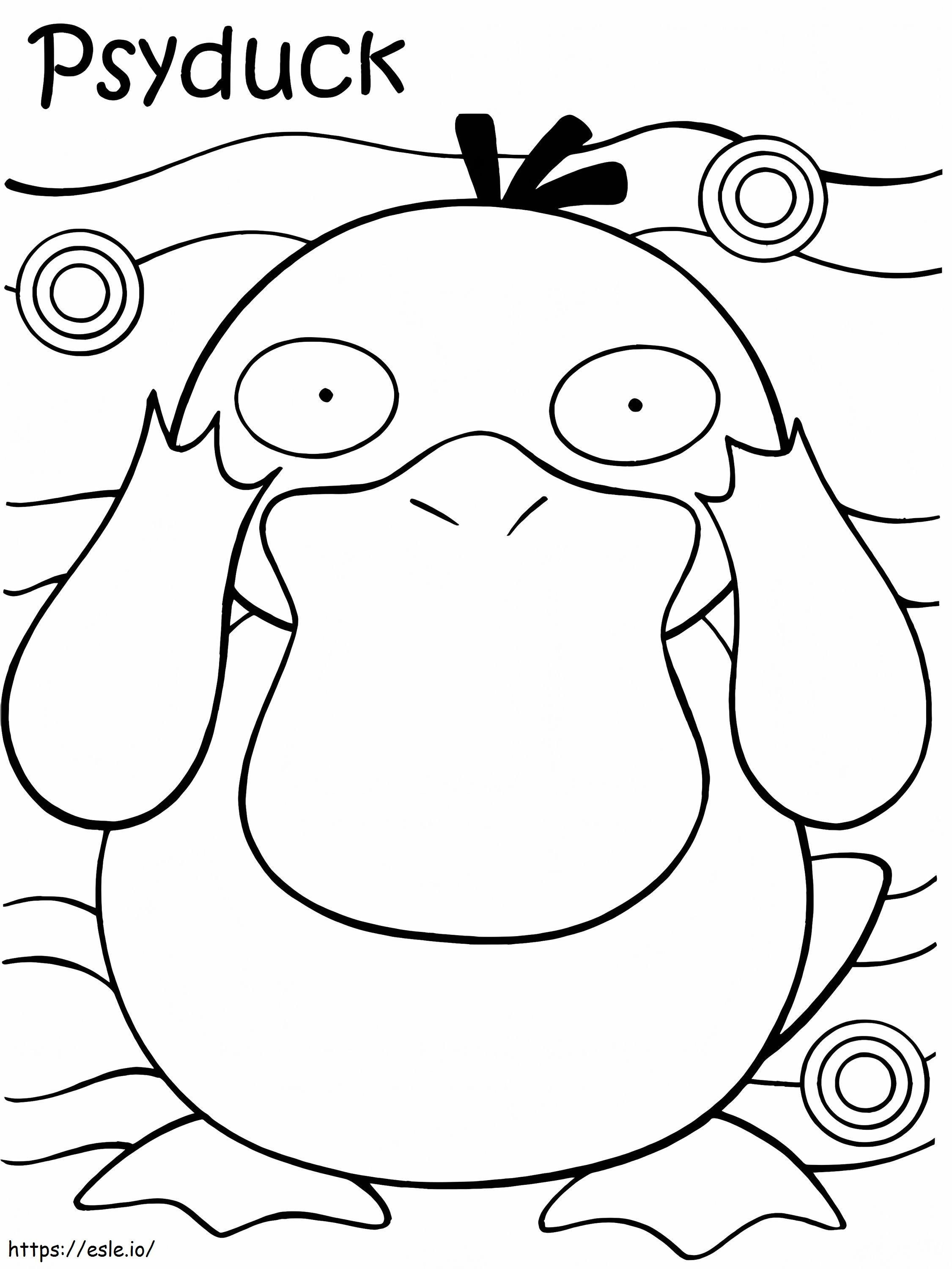 Psyduck coloring page