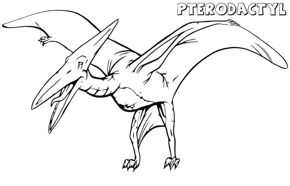 Pterodactyl malvorlagen