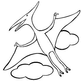 Pterodactyl coloring pages printable for free download