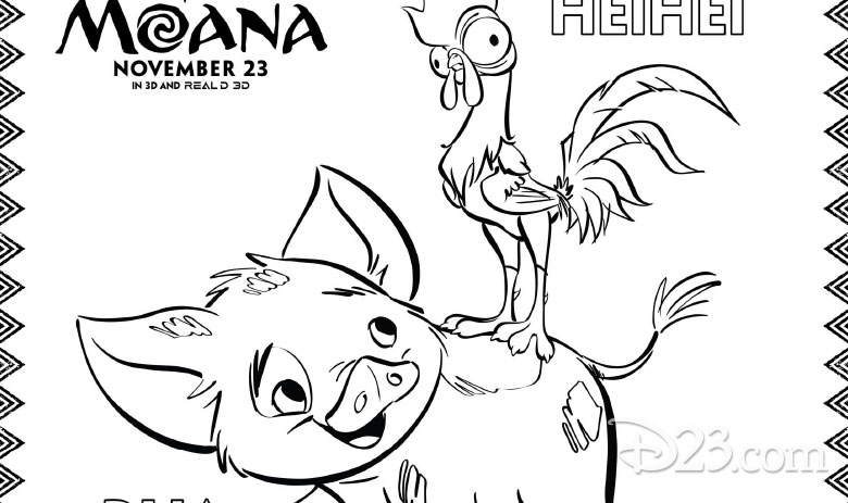 Youll love these printable moana coloring pages