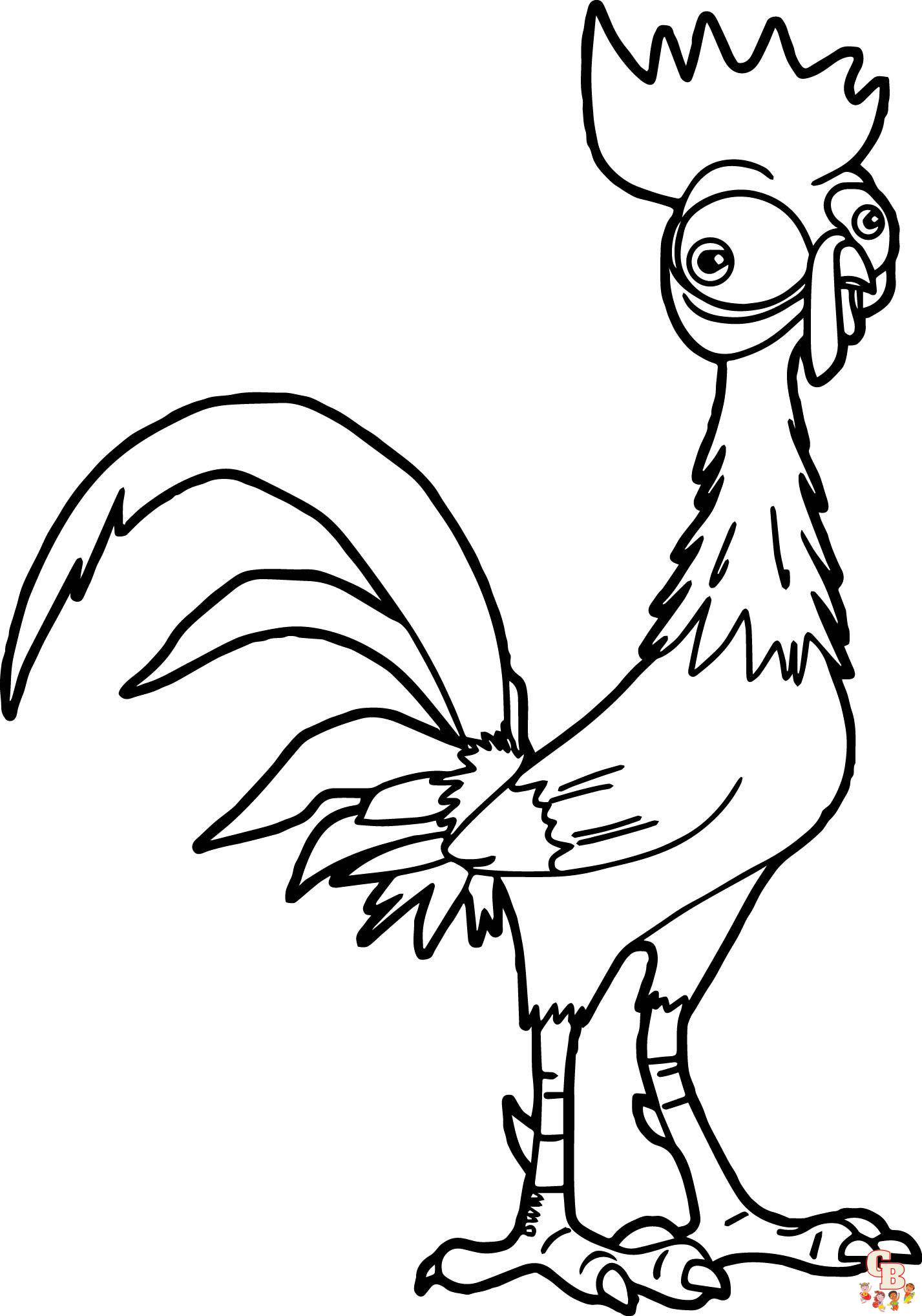 Free heihei and pua coloring pages