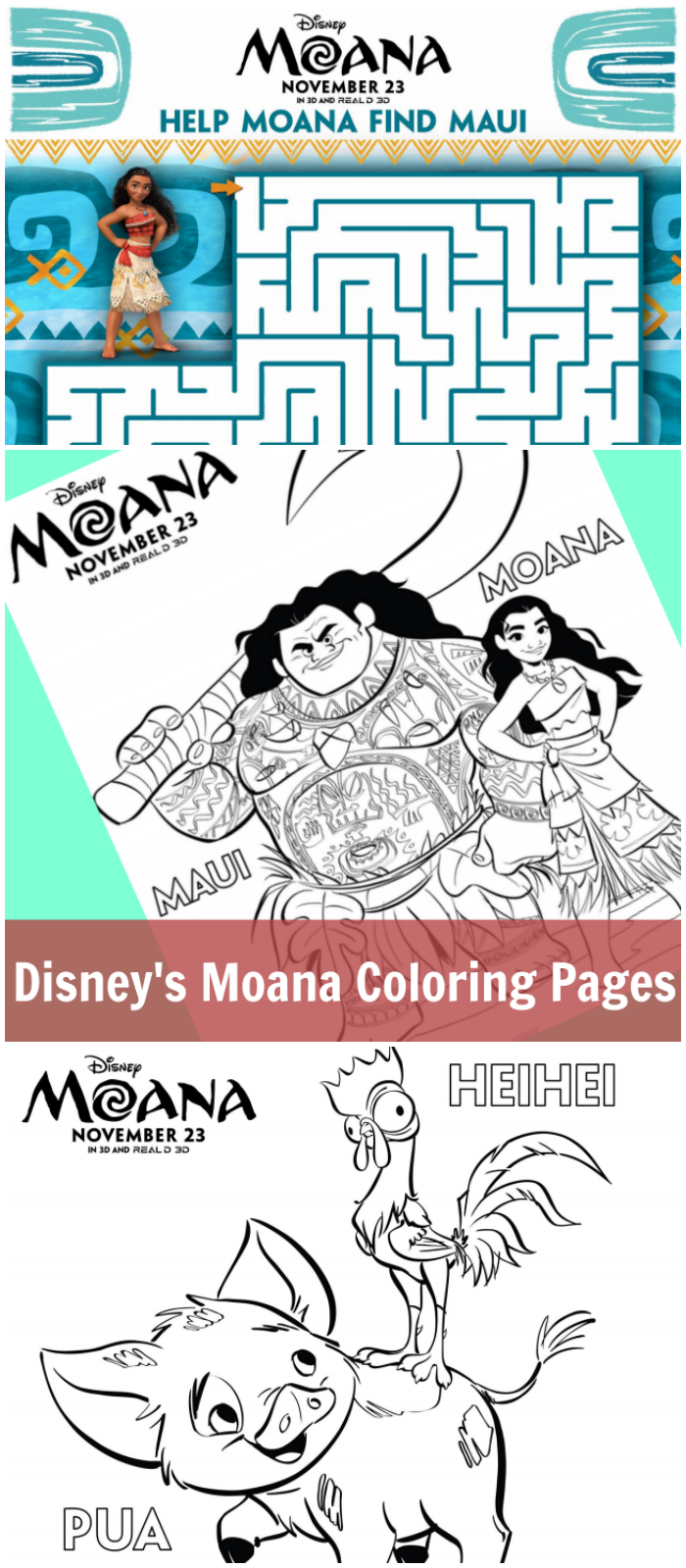 Disneys moana coloring pages cleverly me