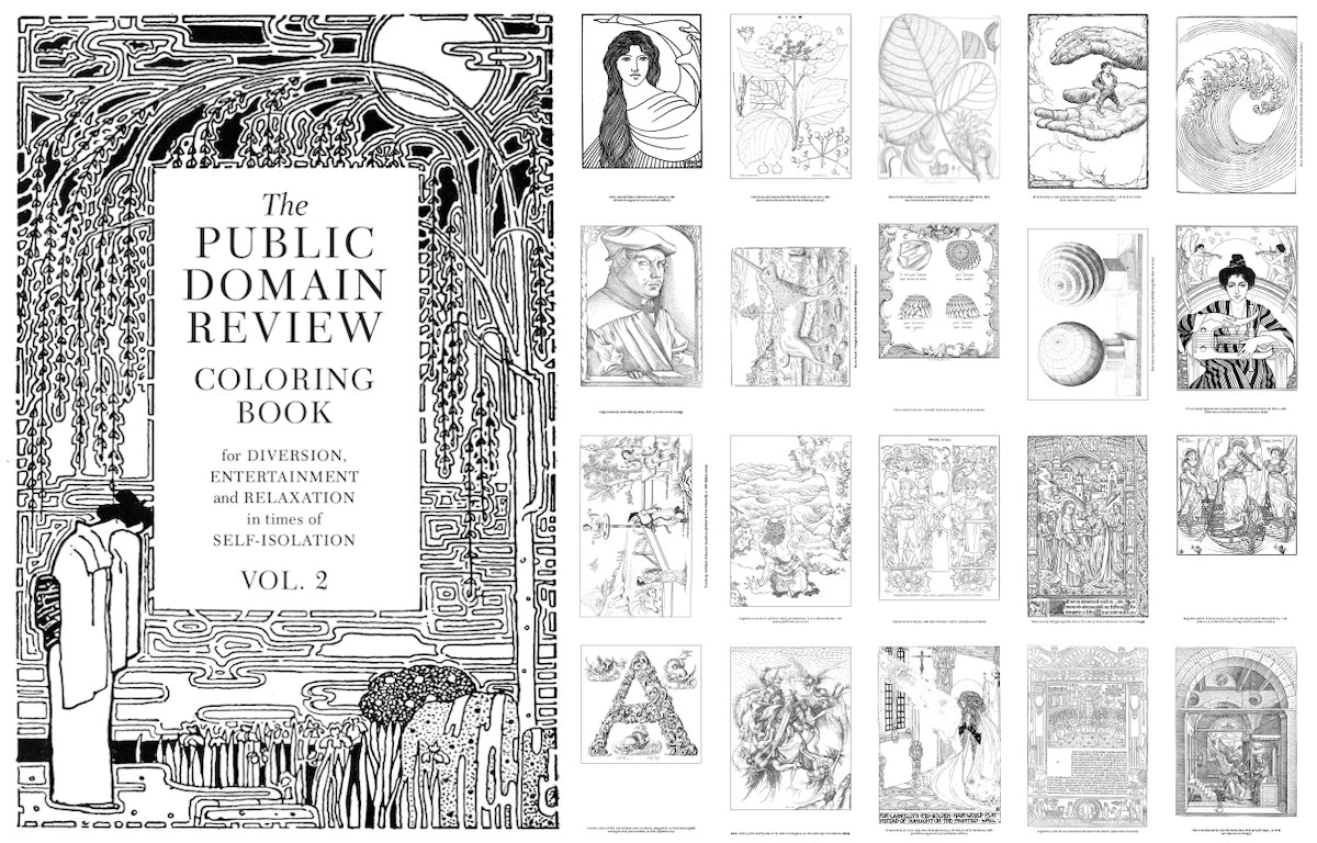 Volume of the pdr colouring book free to download and print off at home â the public domain review