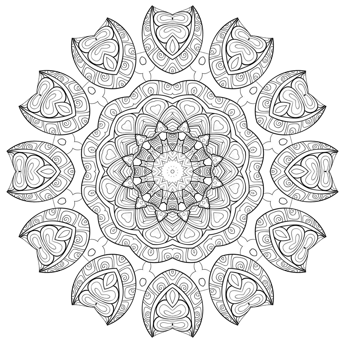 Mandala coloring pages