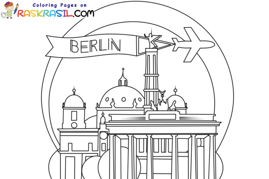 Berlin coloring pages printable for free download
