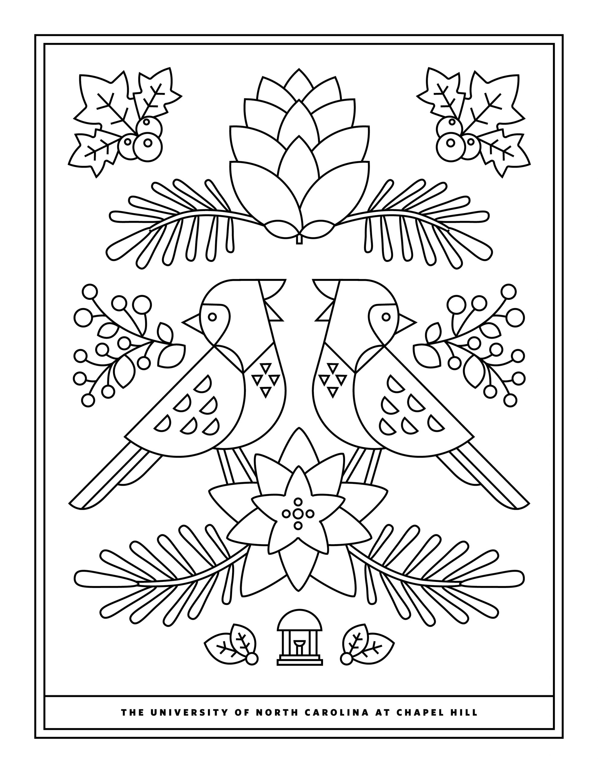Coloring pages happy holidays