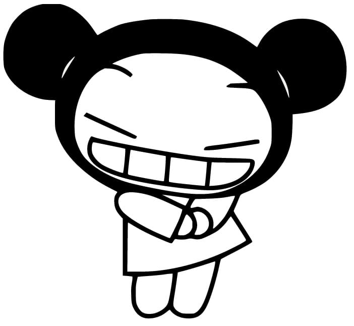 Print pucca coloring page