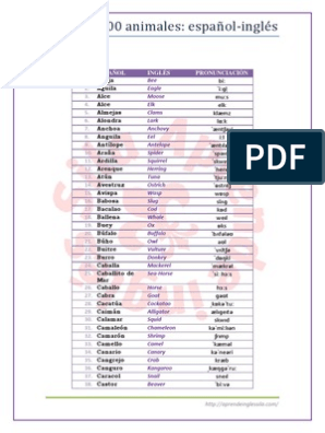 Animals pdf