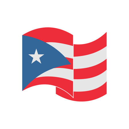 Puerto rico flag curve vector stock vector illustration and royalty free puerto rico flag curve vector clipart