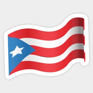 Puerto rico flag map stickers for sale