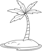Palm tree coloring pages free coloring pages