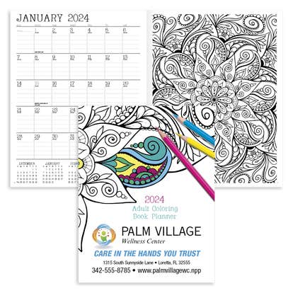 Coloring book planner custom planners