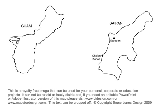 Usa territory printable maps royalty free guam saipan virgin islands