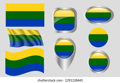Flag corozal puerto rico stock vector royalty free