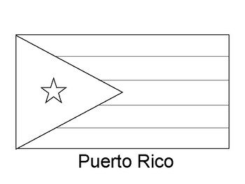 Puerto rico flag printable puerto rico flag coloring sheet tpt