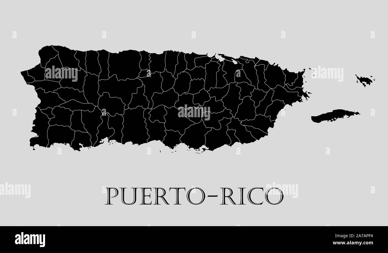 Puerto rico map hi