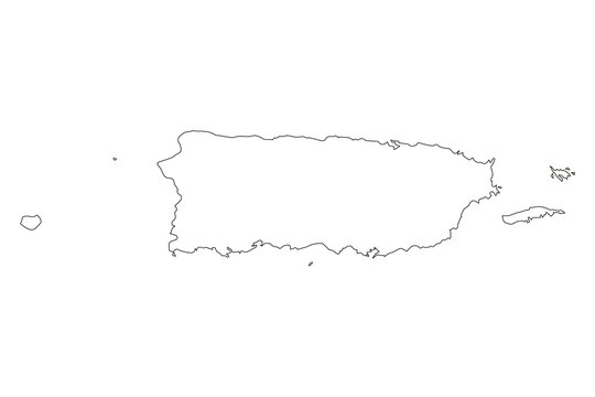 Puerto rico map outline images â browse photos vectors and video