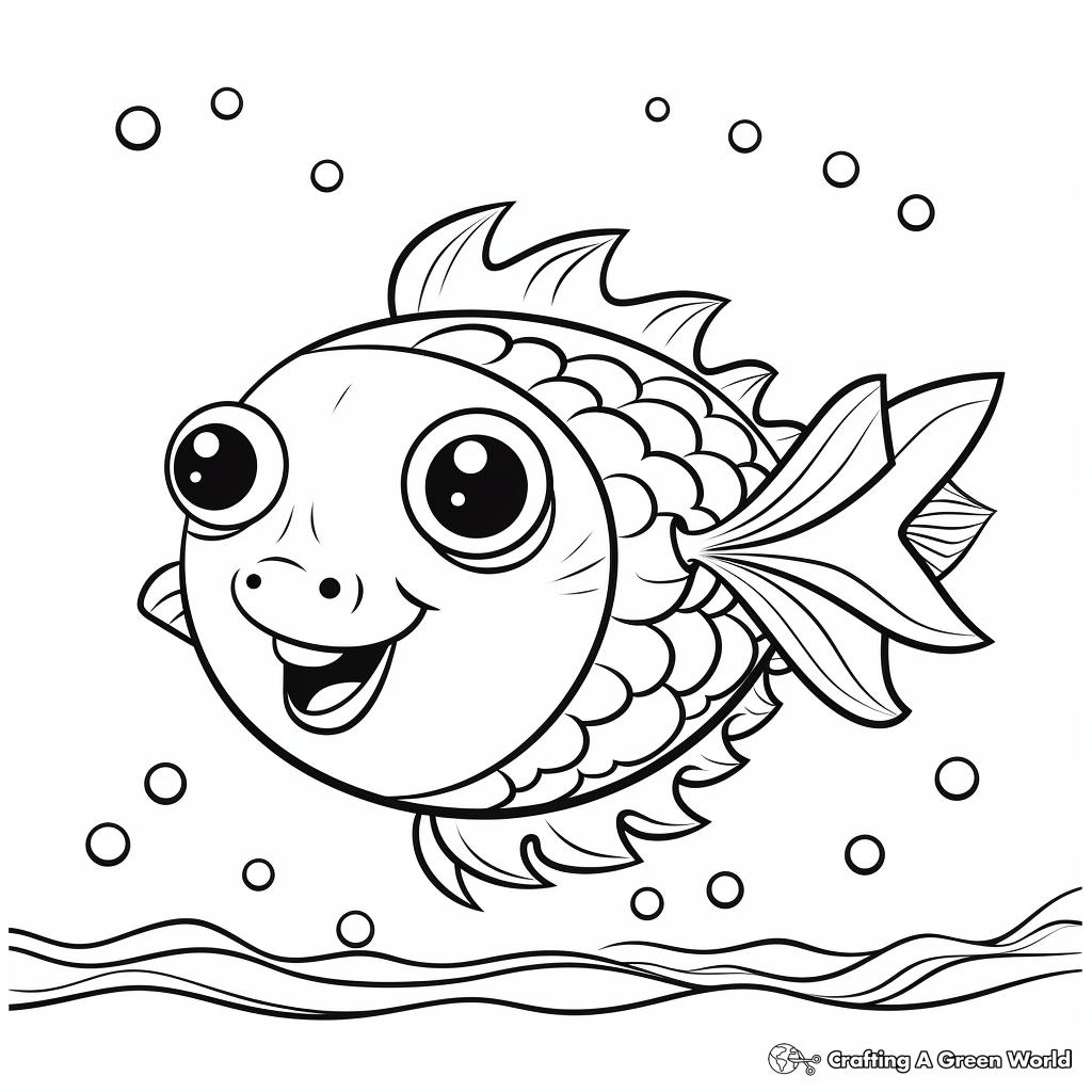 Puffer fish coloring pages