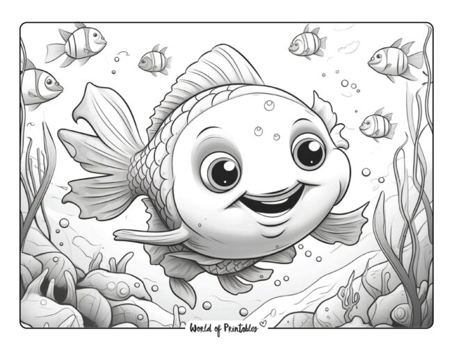 Fish coloring pages
