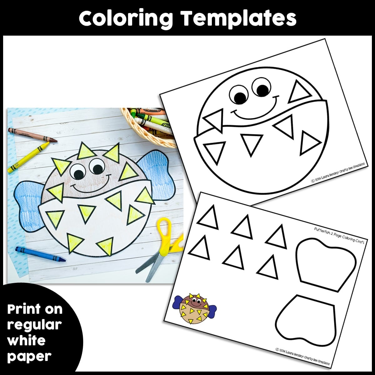Pufferfish craft activity